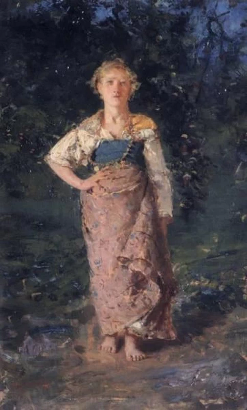 Francesco Paolo Michetti - La pastorella, Musei Civici di Pavia